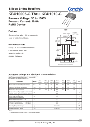 KBU10005-G Datasheet PDF ETC