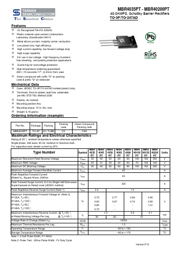 MBR4035PT Datasheet PDF ETC