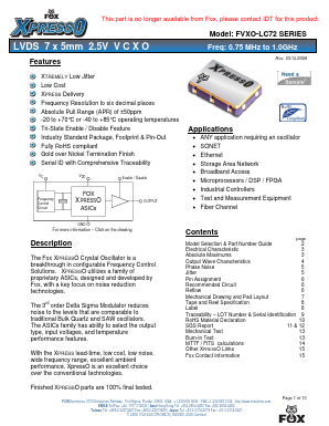 FVXO-LC72BR-600.0-699.99 Datasheet PDF ETC