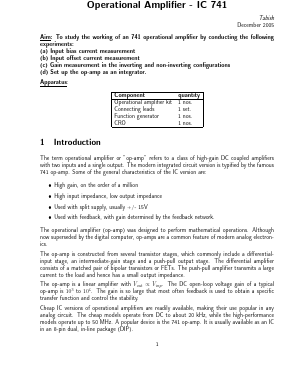 IC741 Datasheet PDF ETC