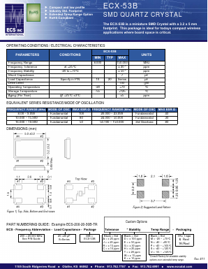 ECS-360-S-30B-TR Datasheet PDF ETC