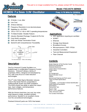 FXO-HC736R-25.00000 Datasheet PDF ETC