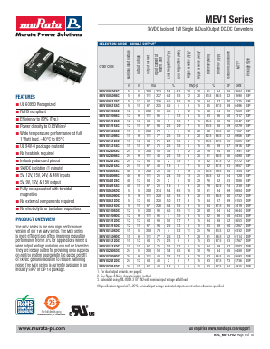 MEV1S0505DC Datasheet PDF ETC
