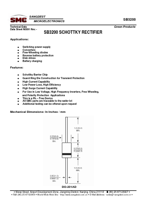 SB3200 Datasheet PDF ETC