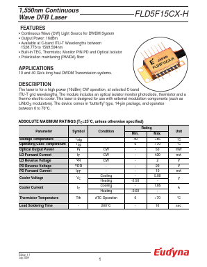 FLD5F15CX-H9510 Datasheet PDF ETC