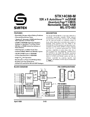 STK14C88-L45M Datasheet PDF ETC