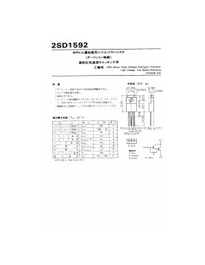 2SD1592 Datasheet PDF ETC