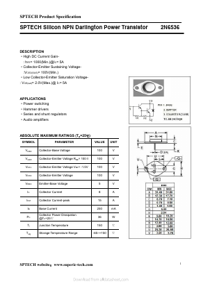 2N6536 Datasheet PDF ETC