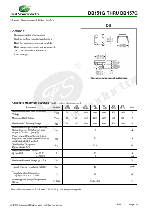 DB151G Datasheet PDF ETC