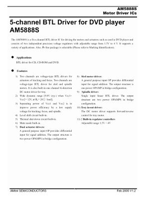 BA5888S Datasheet PDF ETC