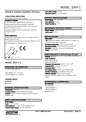 20VF-1 Datasheet PDF ETC