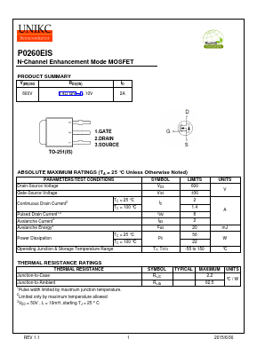 P0260EIS Datasheet PDF ETC