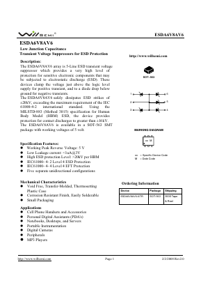 ESDA6V8AV6 Datasheet PDF ETC