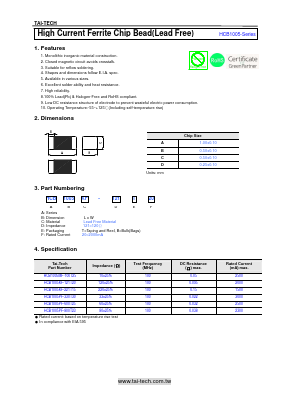 HCB1005MF-100T25 Datasheet PDF ETC