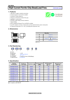 HCB1608KF-300T30 Datasheet PDF ETC