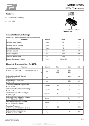 MMBTSC945 Datasheet PDF ETC