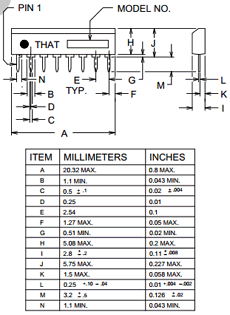 THAT2155 Datasheet PDF ETC