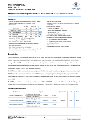 NT256D72S89AKGU Datasheet PDF ETC1