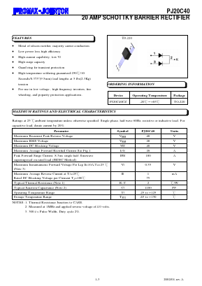 PJ20C40CZ Datasheet PDF ETC1