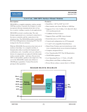 XE2422H Datasheet PDF ETC1