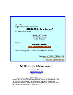 STR10006 Datasheet PDF ETC1