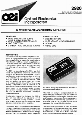 2920 Datasheet PDF ETC1