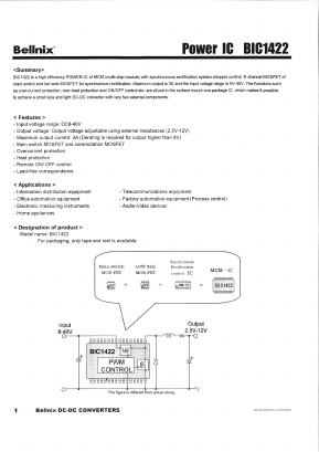 BIC1422 Datasheet PDF ETC1