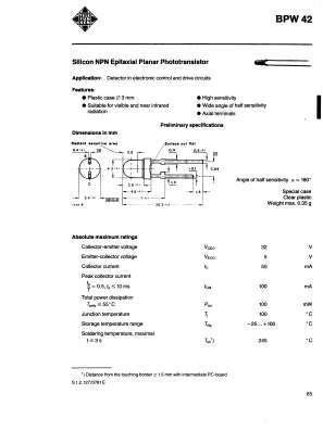 BPW42 Datasheet PDF ETC1