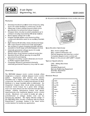 EDE12400 Datasheet PDF ETC1