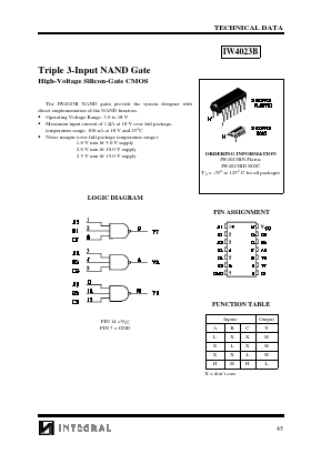 IW4023BD Datasheet PDF ETC1