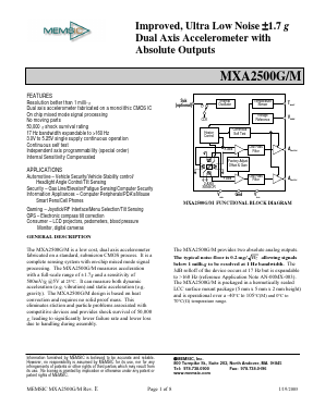 MXA2500M Datasheet PDF ETC1