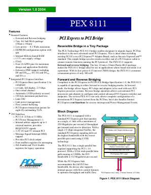 PEX8111-AA33BC Datasheet PDF ETC1