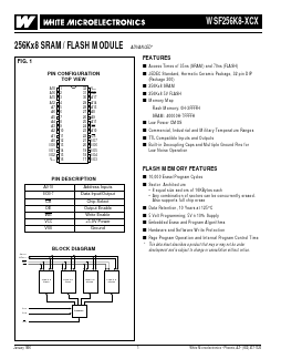 WSF256K8-XCX Datasheet PDF ETC1