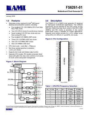 FS6261-01 Datasheet PDF ETC1