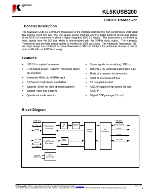 KL5KUSB200 Datasheet PDF ETC1