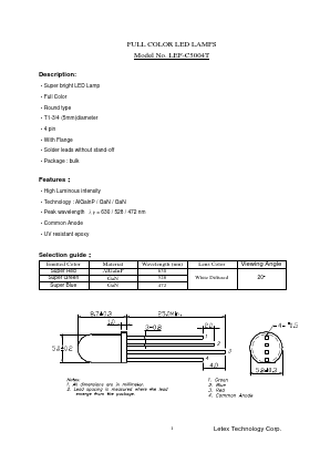 LEF-C5004T Datasheet PDF ETC1