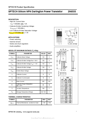 2N6533 Datasheet PDF ETC1