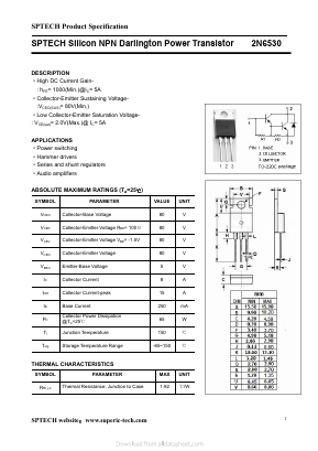 2N6530 Datasheet PDF ETC1