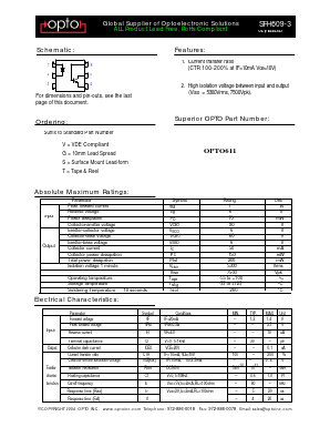 SFH609-3 Datasheet PDF ETC1