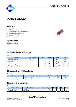 LL5222B Datasheet PDF ETC1