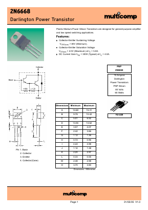 2N6668 Datasheet PDF ETC2