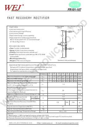 FR501 Datasheet PDF ETC2