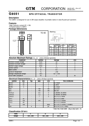 G8051 Datasheet PDF ETC2