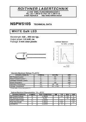 NSPW510S Datasheet PDF ETC2