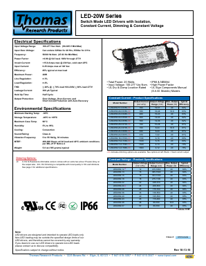 LED20W-28-C0700-XX Datasheet PDF ETC2