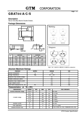 GBAT54-A-C-S Datasheet PDF E-Tech Electronics LTD