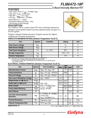 FLM6472-18F Datasheet PDF Eudyna Devices Inc