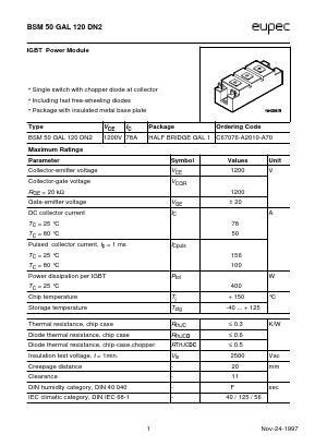 C67076-A2010-A70 Datasheet PDF eupec GmbH