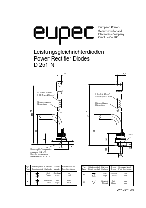 D251N Datasheet PDF eupec GmbH