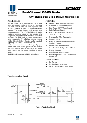 EUP3268B Datasheet PDF Eutech Microelectronics Inc